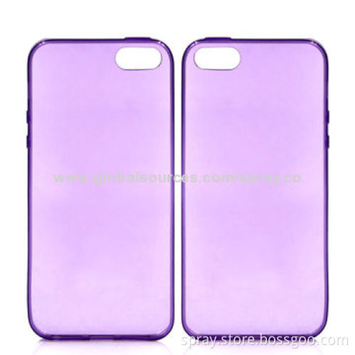 Ultra-slim and Clear TPU Mobile Phone Case for iPhone 5/5S, 0.5mm Thickness